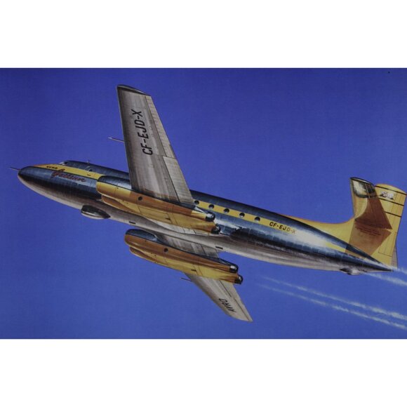 Avro Jetliner airplane small art poster, vintage aviation print - Picture 3 of 4
